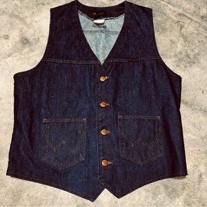 Wrangler Vintage No Fault Denim Jean Vest